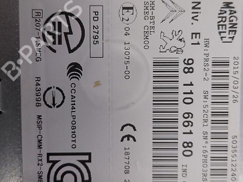 Radio PEUGEOT 208 I (CA_, CC_) 1.0 VTi | BP22827786E6 