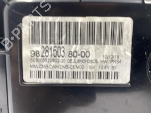 Instrument cluster PEUGEOT 3008 II SUV (MC_, MR_, MJ_, M4_) 1.5 BlueHDi 130 | BP22843516C47 