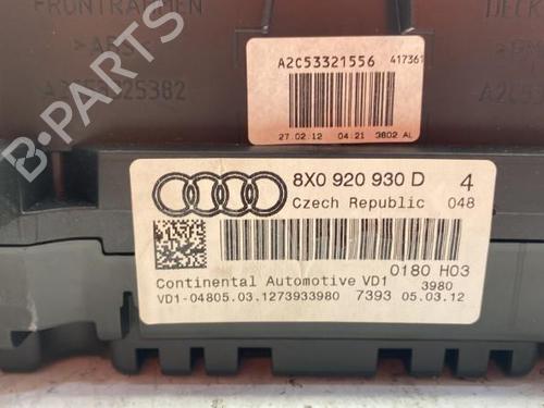 Used Instrument cluster Instrument cluster AUDI A1 (8X1, 8XK) 1.6 TDI (90 hp) 22837934 22837934