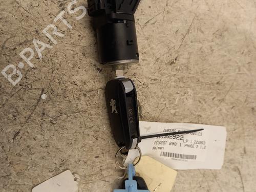 Used Ignition barrel PEUGEOT 208 I (CA_, CC_) 1.2 VTI 82 (82 hp) 23849370