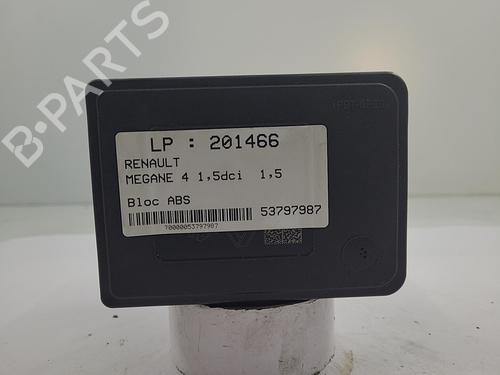 ABS pump RENAULT MEGANE IV Hatchback (B9A/M/N_) 1.5 dCi 110 (B9A3) | BP22817685M43 
