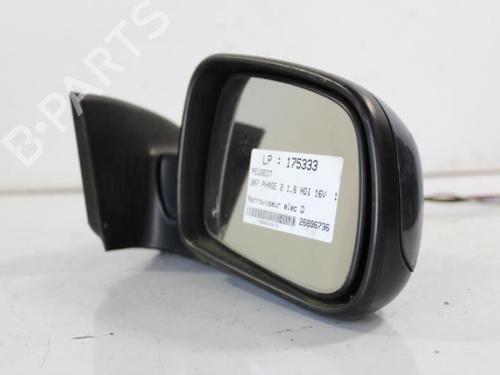 Right mirror PEUGEOT 307 (3A/C) 1.6 HDi 110 | BP22813524C27 