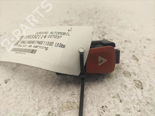 Used Warning switch RENAULT MEGANE III Hatchback (BZ0/1_, B3_) 1.9 dCi (BZ0N, BZ0J) (131 hp) 25603095