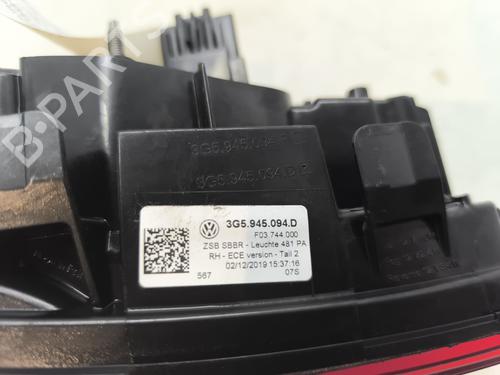 Højre baklys, luke VW PASSAT B8 (3G2, CB2) 1.6 TDI | BP28362577C80 