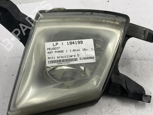 Right front fog light PEUGEOT 407 (6D_) 1.6 HDi 110 (6D9HZC, 6D9HYC) | BP22816767C31 