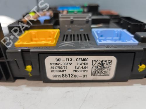 Fuse box CITROËN C3 III (SX) 1.6 BlueHDi 75 | BP29439159E1 
