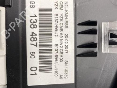 Used Instrument cluster Instrument cluster PEUGEOT 208 I (CA_, CC_) 1.2 VTi 68 / PureTech 68 (68 hp) 22849392 22849392