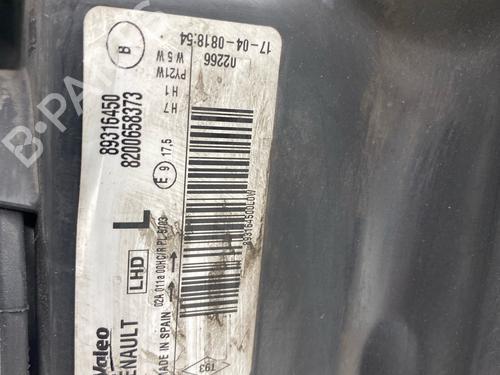 Faro izquierdo Faro izquierdo RENAULT MODUS / GRAND MODUS (F/JP0_) 1.5 dCi (FP0F, JP0F) (86 hp) 37003803 37003803