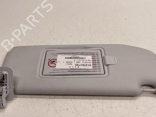 Used Right sun visor PEUGEOT 208 I (CA_, CC_) 1.2 VTI 82 (82 hp) 22861457