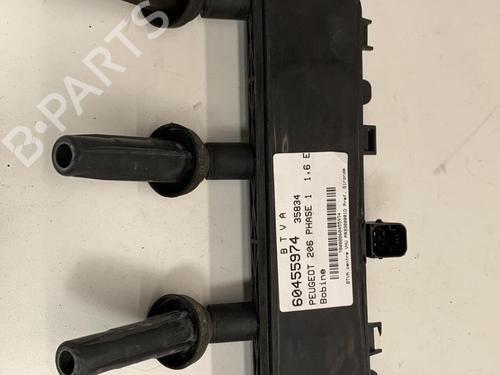 Used Ignition coil PEUGEOT 206 Hatchback (2A/C) 1.6 i (89 hp) 22853340