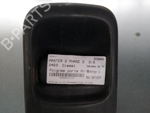 Used Front left exterior door handle RENAULT MASTER II Van (FD) 2.5 dCi 120 (115 hp) 22857239