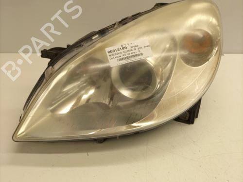 Used Left headlight MERCEDES-BENZ B-CLASS Sports Tourer (W245) B 180 CDI (245.207) (109 hp) 22863239
