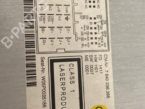 Radio SEAT ALTEA (5P1) 1.8 TFSI | BP22862584E6 