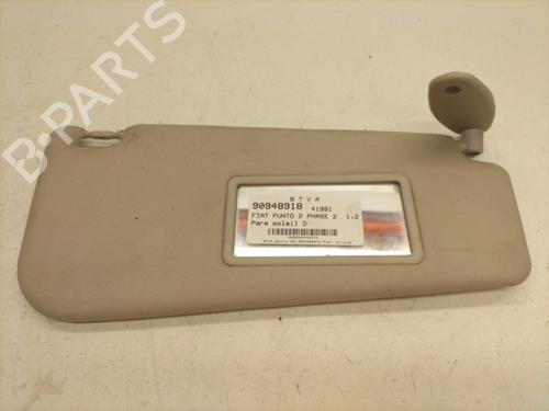 Used Right sun visor FIAT PUNTO (188_) 1.2 60 (188.030, .050, .130, .150, .230, .250) (60 hp) 22861539