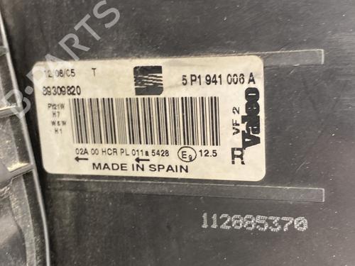 Right headlight SEAT LEON (1P1) 1.9 TDI | BP29529072C29 