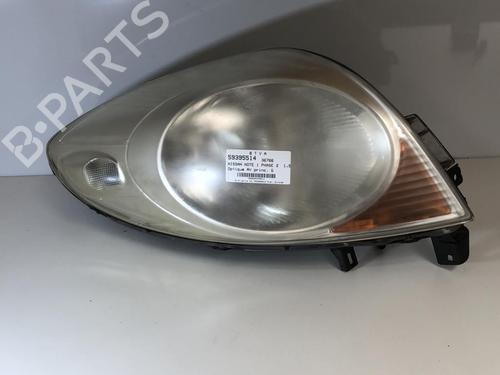 Used Left headlight NISSAN NOTE (E11, NE11) 1.5 dCi (86 hp) 22853816