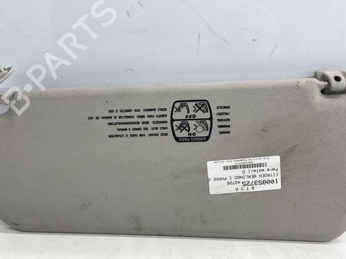 Højre solskærm CITROËN BERLINGO MULTISPACE (B9) 1.6 HDi 75 16V (75 hp) 23887782