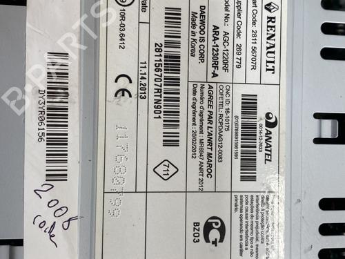 Radio RENAULT TWINGO II (CN0_) 1.2 16V (CN04, CN0B) | BP30848461E6 - Image 2