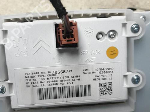 Instrument cluster PEUGEOT 208 I (CA_, CC_) 1.4 HDi | BP22857522C47 