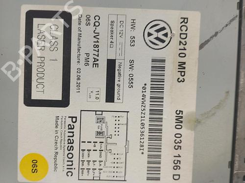 Radio VW POLO V (6R1, 6C1) 1.6 TDI | BP22854155E6 