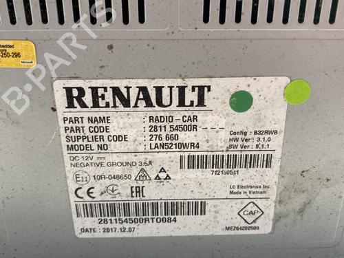 Radio RENAULT CLIO IV (BH_) 0.9 TCe 90 (BHNF, BHMA, BHMH, BHJK, BHJR) | BP22860296E6 