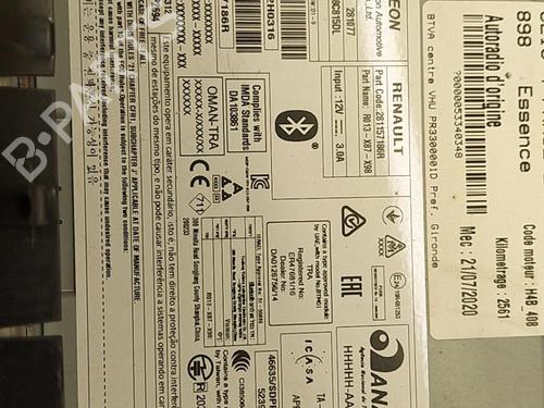 Radio RENAULT CLIO IV (BH_) 0.9 TCe 75 (BHNP) | BP22854647E6 