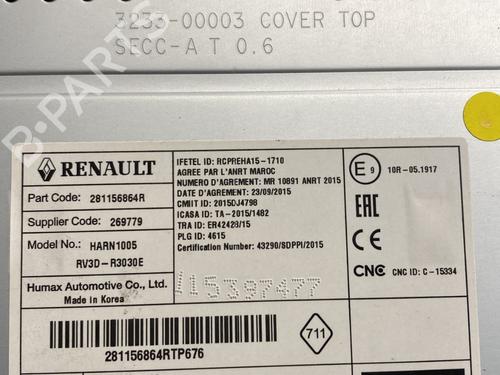 Radio DACIA SANDERO II 1.0 SCe 75 (B8JC, B8JD, B8NC) | BP30699901E6