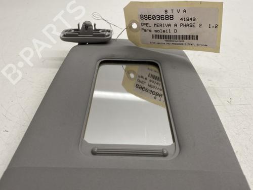 Used Right sun visor Right sun visor OPEL MERIVA A MPV (X03) 1.3 CDTI (E75) (75 hp) 22862294 22862294