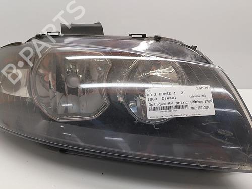Right headlight AUDI A3 (8P1) 2.0 TDI 16V | BP22855691C29 