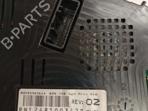 Used Instrument cluster Instrument cluster RENAULT MEGANE III Coupe (DZ0/1_) 1.5 dCi (DZ09, DZ0D, DZ1F, DZ1G, DZ14, DZ29) (110 hp) 31251663 31251663