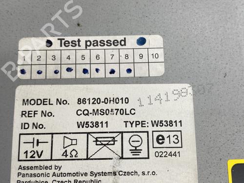 Bilradio TOYOTA AYGO (_B1_) 1.0 (KGB10_, KGB10R) | BP29968953E6