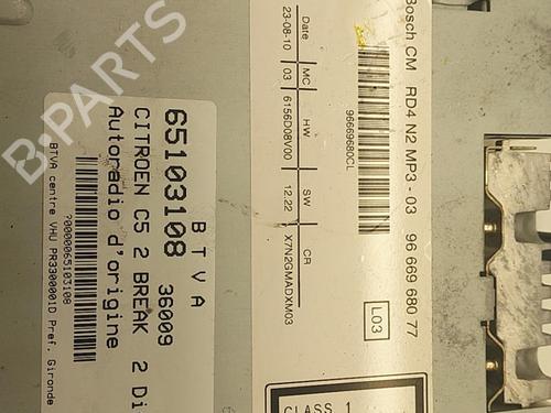 Used Radio Radio CITROËN C5 III Break (RW_) 2.0 HDi 140 (140 hp) 22857131 22857131