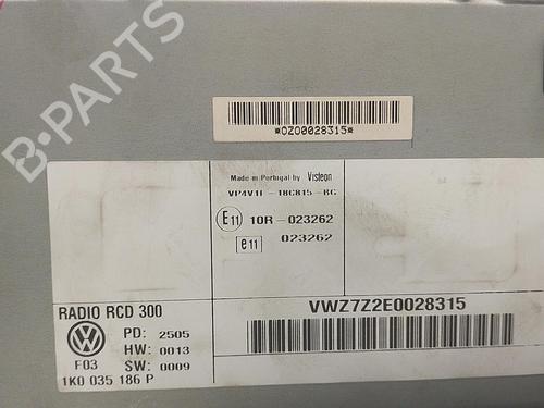 Radio VW GOLF V (1K1) 2.0 TDI 16V | BP22857843E6 