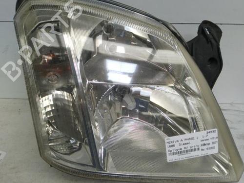 Used Right headlight Right headlight OPEL MERIVA A MPV (X03) 1.7 DTI (E75) (75 hp) 22855031 22855031