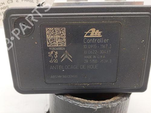 Used ABS pump ABS pump CITROËN C3 II (SC_) 1.4 HDi 70 (SC8HZC, SC8HR0, SC8HP4) (68 hp) 22855320 22855320