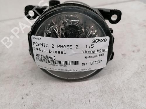 Right front fog light RENAULT SCÉNIC II (JM0/1_) 1.5 dCi (JM1F) | BP22853909C31 