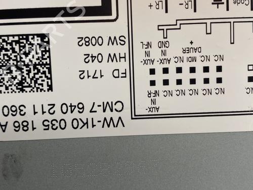 radio-vw-golf-vi-5k1-2008-2009-2010-2011-2012-2013-2014-26274427 main image