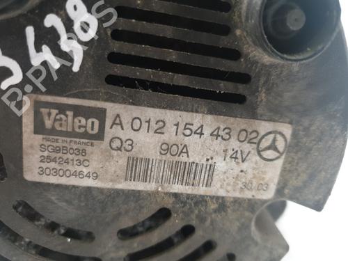 Used Alternator Alternator MERCEDES-BENZ A-CLASS (W168) A 190 (168.032, 168.132) (125 hp) 22869872 22869872