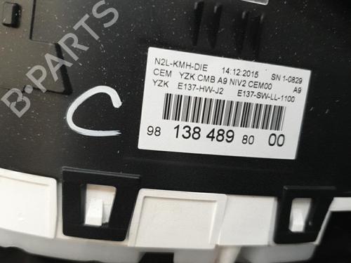 Instrument cluster PEUGEOT 208 I (CA_, CC_) 1.6 HDi / BlueHDi 75 | BP22881341C47 