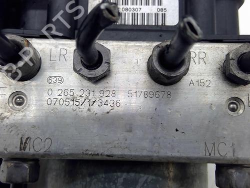 ABS Bremseaggregat FIAT BRAVO II (198_) 1.9 D Multijet (198AXB1A) (120 hp) 22885395