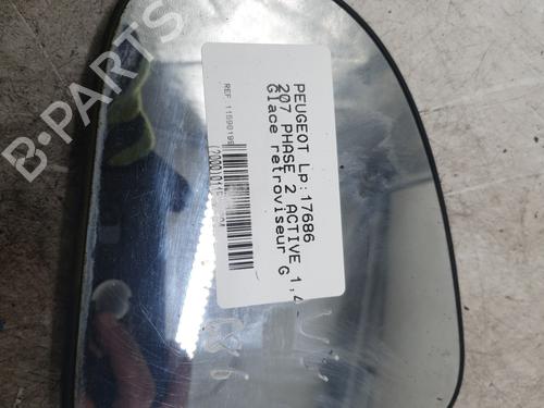 Używane Szkło lusterka lewego PEUGEOT 207 (WA_, WC_) 1.4 HDi (68 hp) 30484672