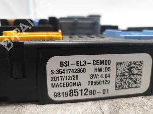 Fuse box CITROËN JUMPY III Van (V_) 1.6 BlueHDi 95 | BP28055005E1 