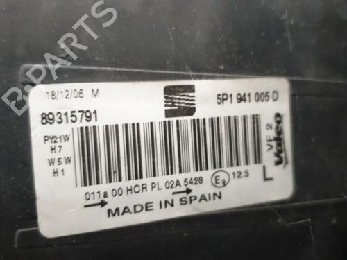 Used Left headlight Left headlight SEAT LEON (1P1) 1.9 TDI (105 hp) 22865124 22865124