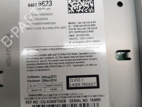 Used Radio Radio OPEL MOKKA / MOKKA X (J13) 1.4 (_76) (140 hp) 26232072 26232072