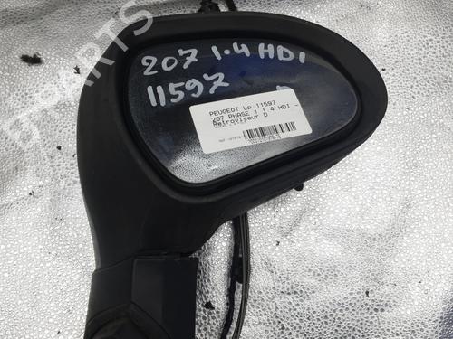 Used Right mirror PEUGEOT 207 (WA_, WC_) 1.4 HDi (68 hp) 23955239
