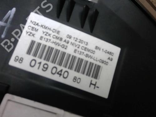 Instrument cluster PEUGEOT 208 I (CA_, CC_) 1.4 HDi | BP22886285C47 