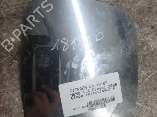 Cristal de espejo derecho CITROËN NEMO Box Body/MPV (AA_) 1.4 HDi (68 hp) 30722835