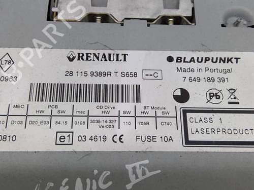Radio RENAULT SCÉNIC III (JZ0/1_) 1.5 dCi | BP22879764E6 