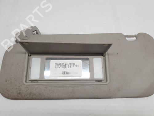 Used Left sun visor PEUGEOT 407 (6D_) 2.0 HDi 135 (6DRHRH, 6DRHRE, 6DRHRG, 6DRHRJ) (136 hp) 28000020