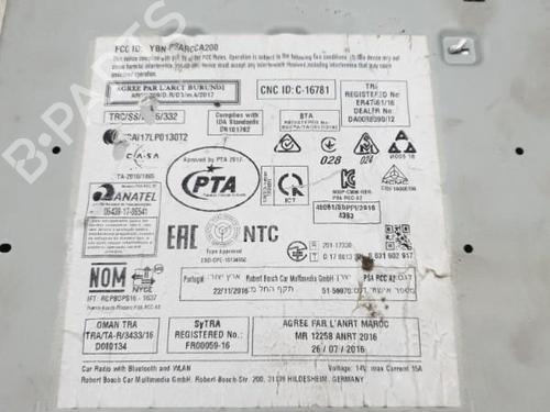 Used Radio CITROËN C3 / C3 ORIGIN III (SX) 1.2 THP 110 (110 hp) 22878594